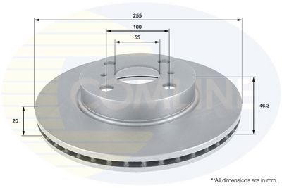 спирачен диск COMLINE ADC01164V