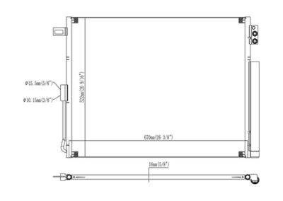 KONDENSATOR KLIMAANLAGE WALKER WCD00171 6
