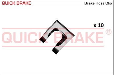 Pijp/slang klem  Remslang element (hoeveelheid per verpakking: 10 pcs) (haak)