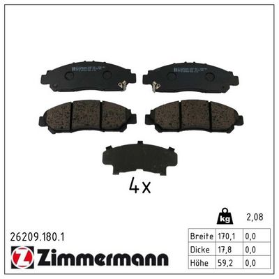 Vorschau Bremsbelagsatz, Scheibenbremse