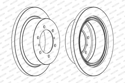 BREMSSCHEIBE FERODO DDF715 1