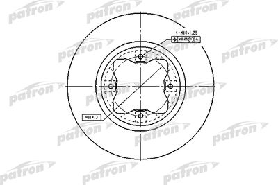 Тормозной диск PATRON PBD2024 для ROVER 600