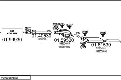 SISTEM DE ESAPAMENT MTS VW0048788A001902