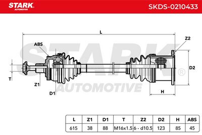 полуоска STARK SKDS-0210433