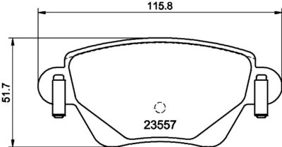 Комплект тормозных колодок, дисковый тормоз HELLA 8DB 355 029-611 для JAGUAR X-TYPE