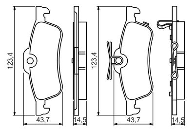 Brake Pad Set, disc brake 0 986 495 359