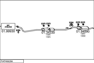 SISTEM DE ESAPAMENT MTS FIAT40829A005558