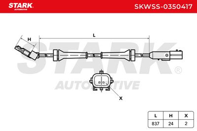 датчик, обороти на колелото STARK SKWSS-0350417