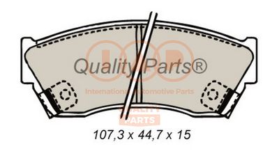 Комплект тормозных колодок, дисковый тормоз IAP QUALITY PARTS 704-16060 для SUZUKI SWIFT