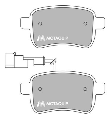 Комплект тормозных колодок, дисковый тормоз MOTAQUIP LVXL1676 для DODGE DART