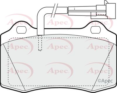 Brake Pad Set APEC PAD1150