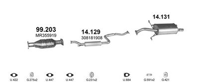 SISTEM DE ESAPAMENT POLMO POLMO00020
