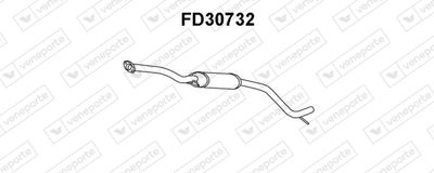 VENEPORTE FD30732 Глушитель выхлопных газов  для FORD MONDEO I седан (GBP) 2.5 i 24V