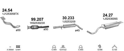 SISTEM DE ESAPAMENT POLMO POLMO09784