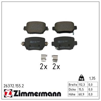 Vorschau Bremsbelagsatz, Scheibenbremse