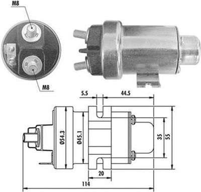 MAGNETI MARELLI Solenoidinis jungiklis, starteris