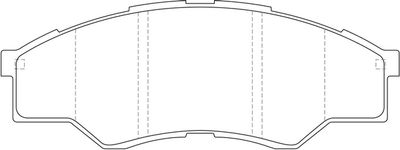 FIT FP1073 Тормозные колодки и сигнализаторы для TOYOTA HILUX VII Пикап (_N1_, _N2_, _N3_) 2.5 D-4D (KUN15_)