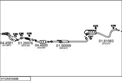 Układ wydechowy MTS HYUN97089B028579