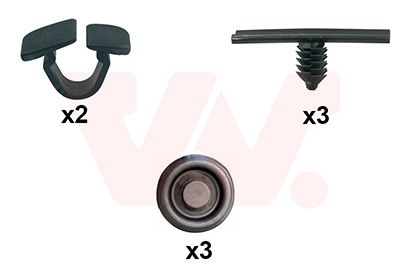 Montážní sada, víko motoru VAN WEZEL 0374797