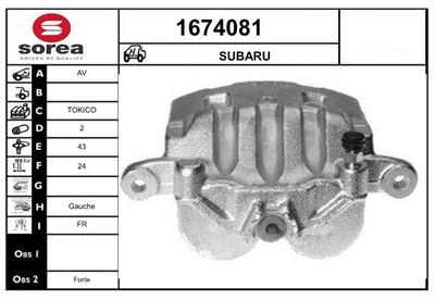 BREMSSATTEL SNRA 1674081