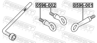 CâRLIG DE REMORCARE FEBEST 0596001 1
