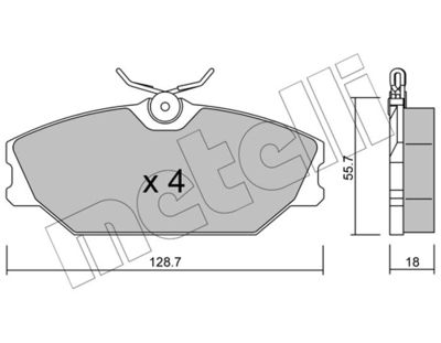 Brake Pad Set, disc brake 22-0142-2