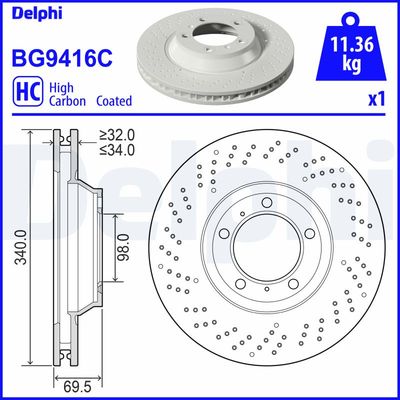 DISC FRANA DELPHI BG9416C