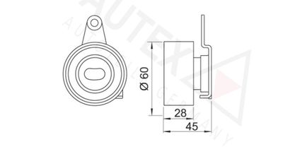 ROLA INTINZATOR CUREA DISTRIBUTIE AUTEX 641641 1