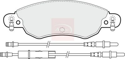 APEC Brake Pad Set, disc brake PAD1281