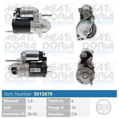 Стартер MEAT & DORIA 5015879 для KIA MAGENTIS
