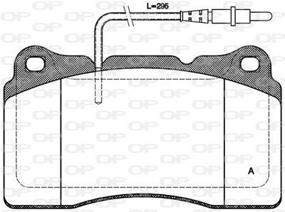 Комплект тормозных колодок, дисковый тормоз OPEN PARTS BPA0666.14 для LANCIA PHEDRA
