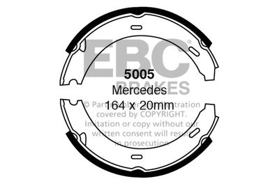 Комплект тормозных колодок EBC Brakes 5005 для MERCEDES-BENZ C-CLASS