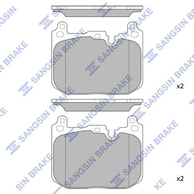 комплект спирачно феродо, дискови спирачки Hi-Q SP4126A