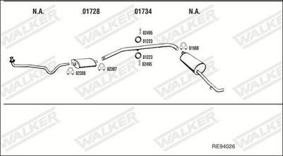 ABGASANLAGE WALKER RE94026