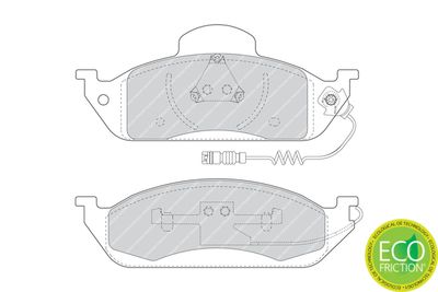 Brake Pad Set, disc brake FDB1400