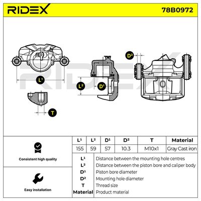 спирачен апарат RIDEX