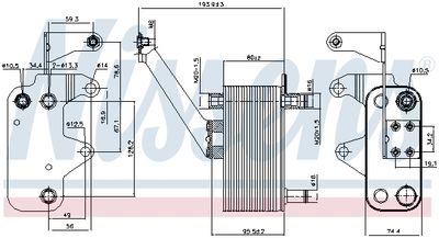 ÖLKüHLER AUTOMATIKGETRIEBE NISSENS 90952 8