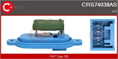 REZISTOR VENTILATOR HABITACLU CASCO CRS74038AS