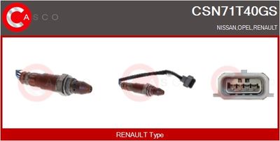 SONDA LAMBDA CASCO CSN71T40GS