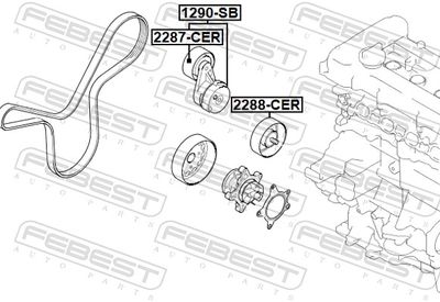 INTINZATOR CUREA CUREA DISTRIBUTIE FEBEST 1290SB 1