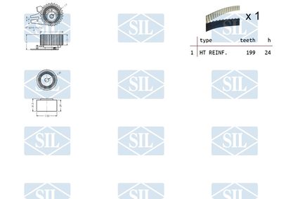 SET CUREA DE DISTRIBUTIE Saleri SIL TK1297 1