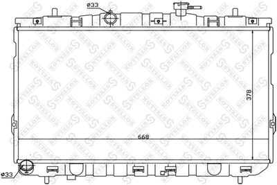 Радиатор, охлаждение двигателя STELLOX 10-25472-SX для HYUNDAI ELANTRA