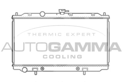 Радиатор, охлаждение двигателя AUTOGAMMA 103501 для NISSAN ALMERA