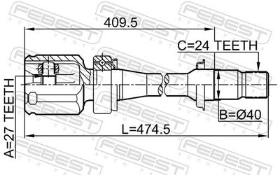 Joint Kit, drive shaft 0111-ACV30RH