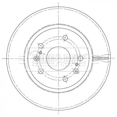 BORG & BECK BBD5441 Тормозной диск 