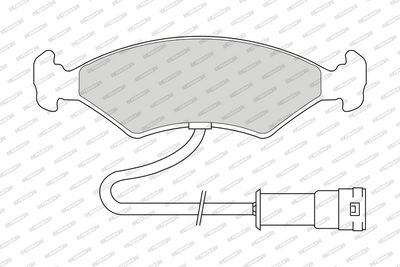 BREMSBELAGSATZ SCHEIBENBREMSE FERODO FDB212 1