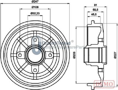 TAMBUR FRANA JAPANPARTS TA0609JM