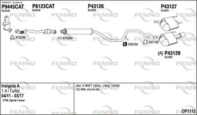 Układ wydechowy FENNO OP1112