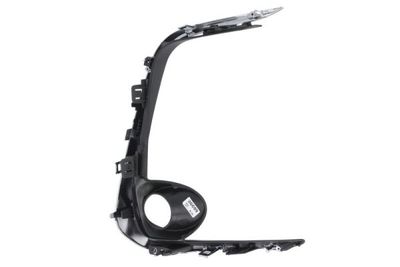 Voorbumper afdekking Voor Links (met mistlampgaten, plastic, chroom/zwart) past: TOYOTA COROLLA SDN E21 03.19-05.22