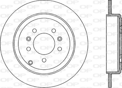 OPEN PARTS BDR1892.10 Тормозные диски  для PEUGEOT 607 (9D, 9U) 2.2 HDi